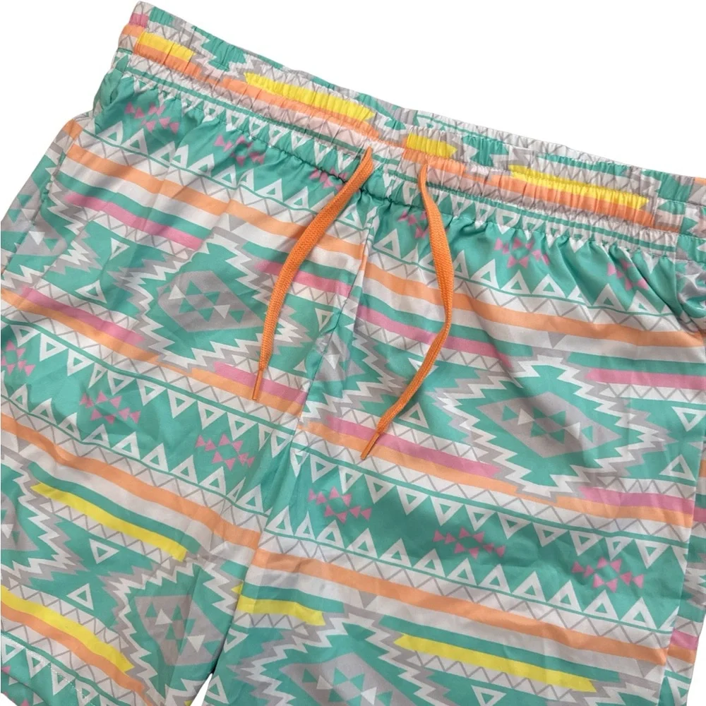 Chubbies Pastel Aztec‎ Tribal Print Men’s Size Large Trunks/Shorts Multicolored